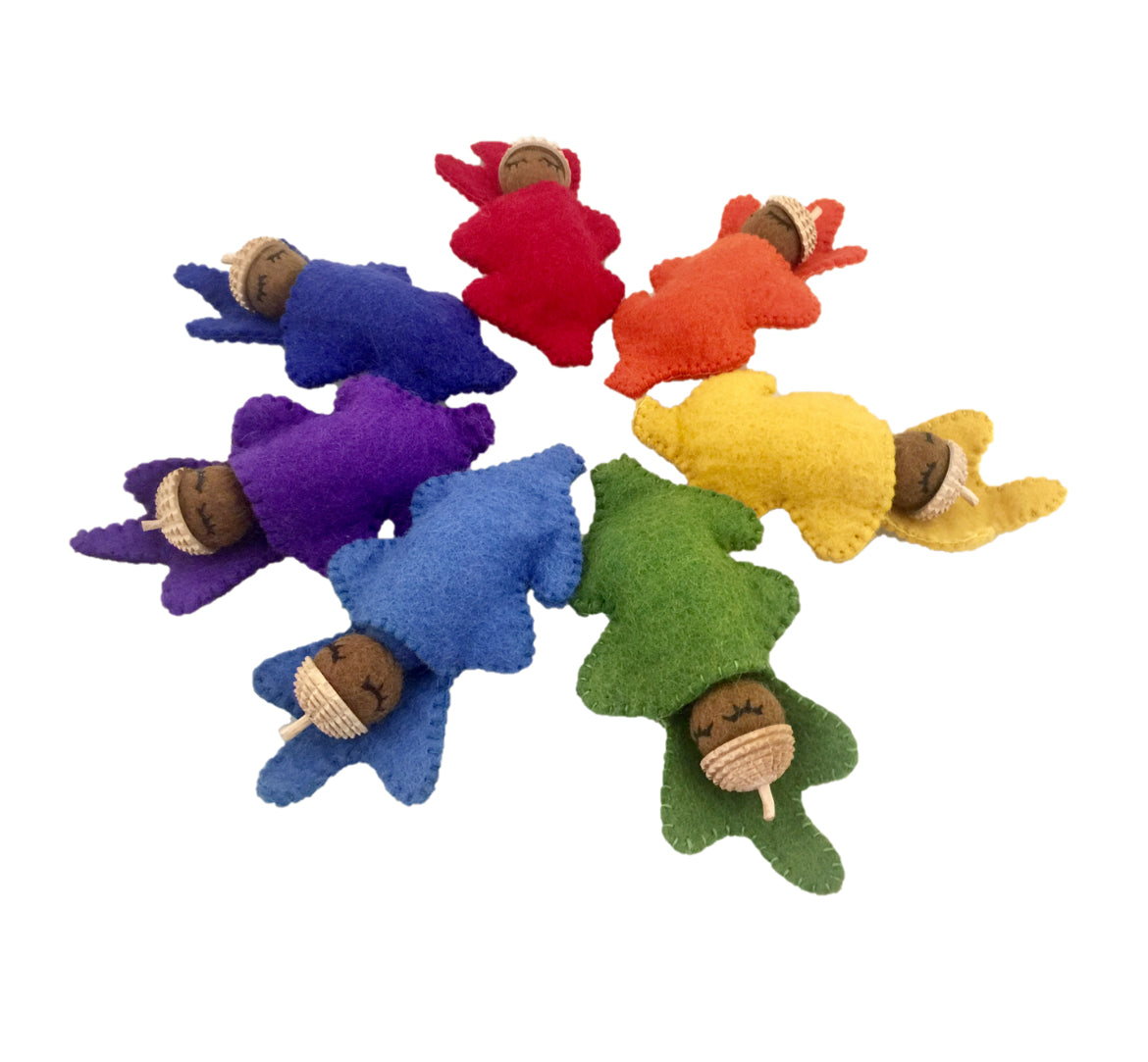 Rainbow acorn baby (individual)