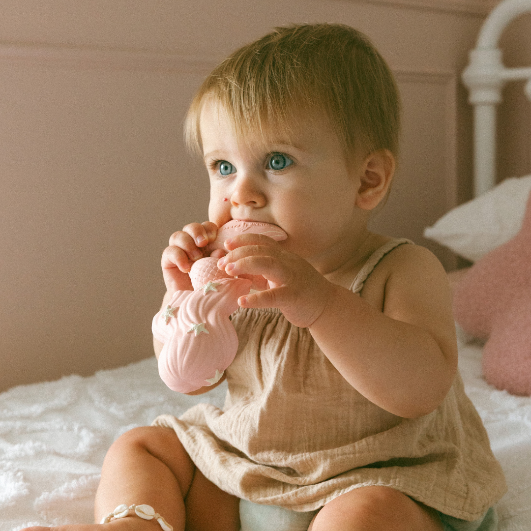 Maeve the Mermaid Natural Rubber Teether