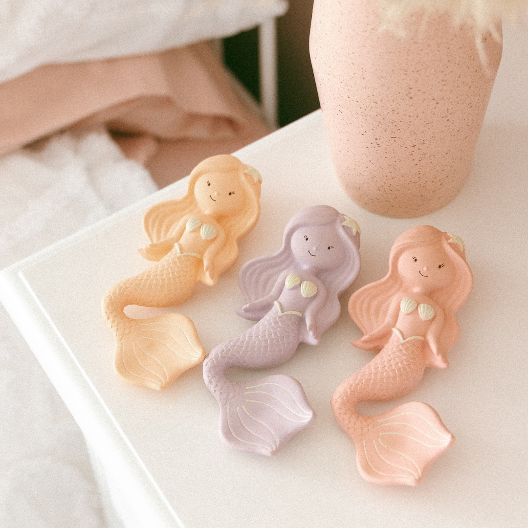 Maeve the Mermaid Natural Rubber Teether