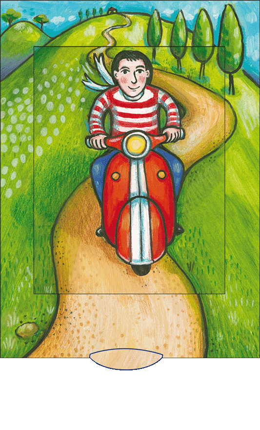 Greeting Card - Vespa Scooter Love