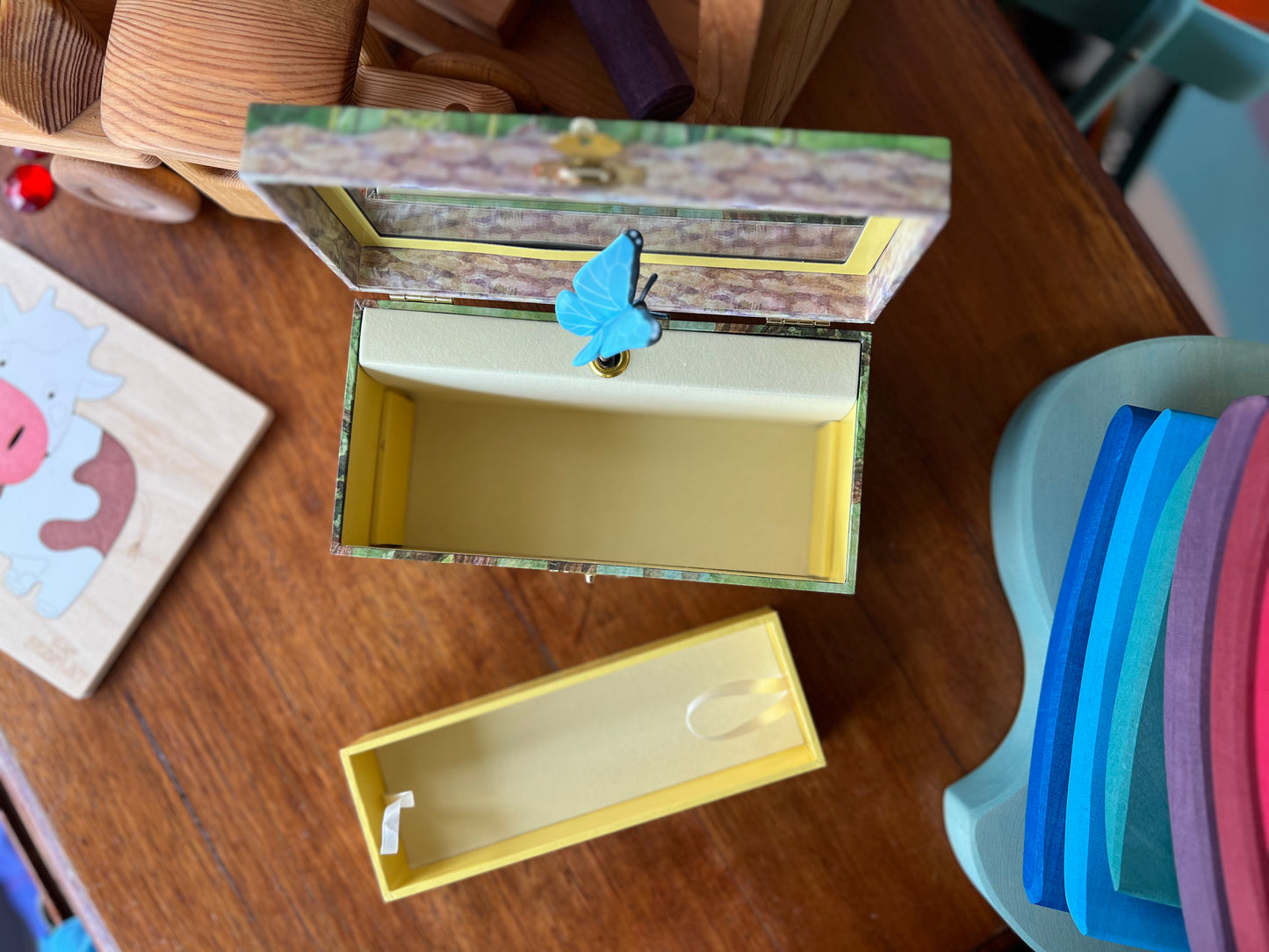 Jewellery Box (Music Box) blue butterfly