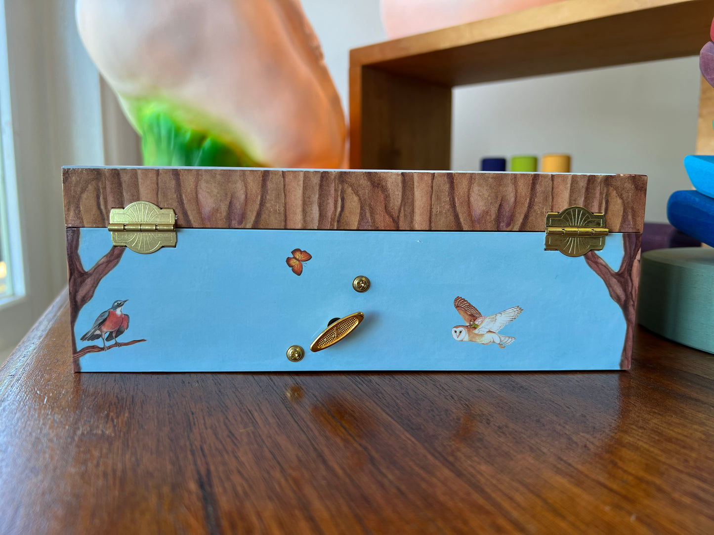 Jewellery Box (Music Box) Owl Travellers