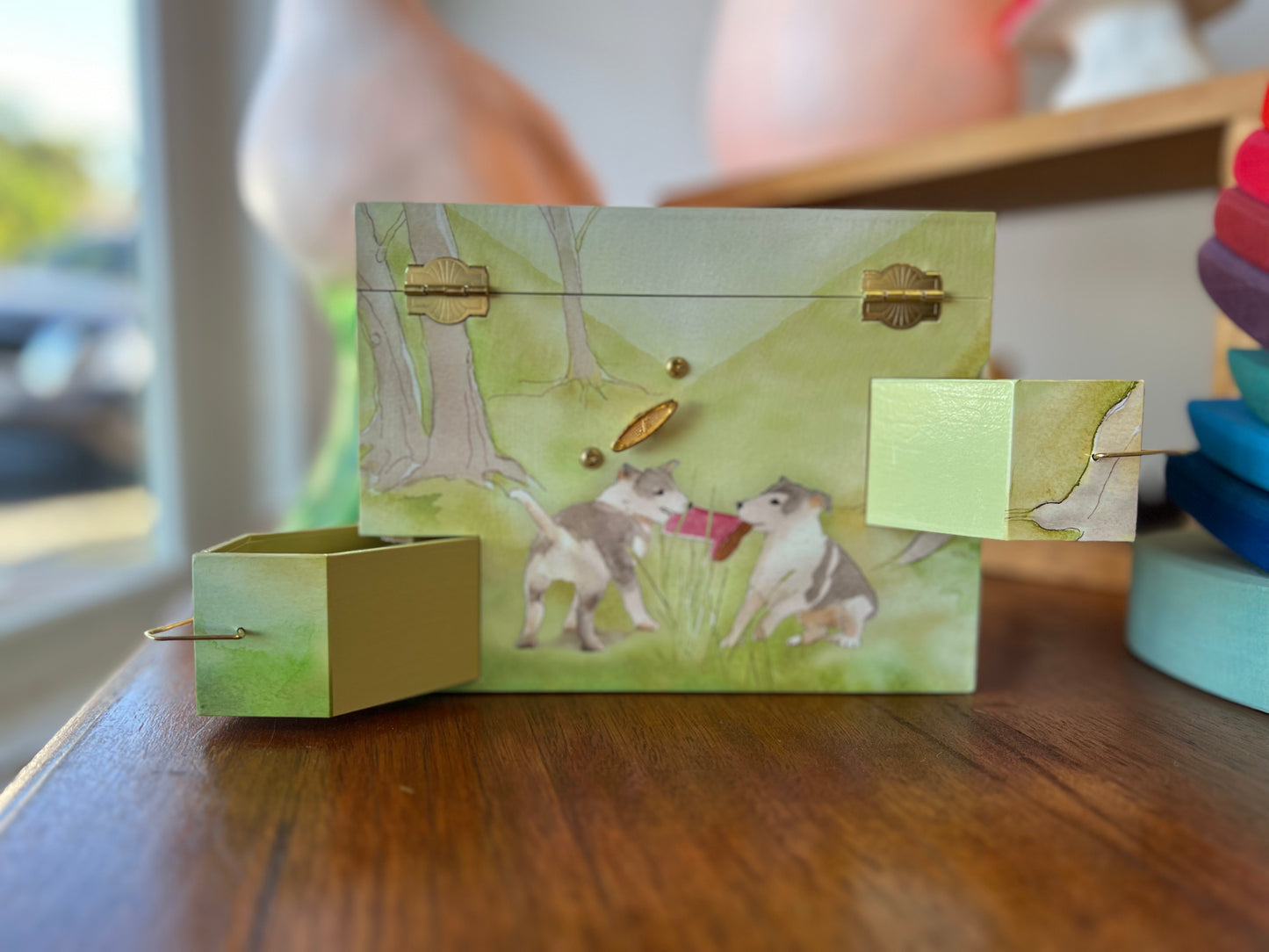 Jewellery Box (Music Box) Puppy Love