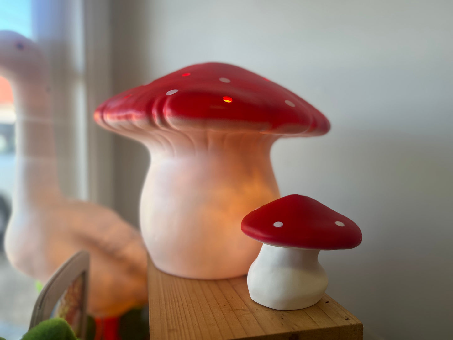 Heico Red large mushroom night light - lamp