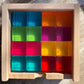 Lucite Blocks | Bright | Set of 16 with storage box